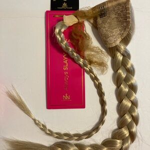 NIB 24 in Slayyy honey blonde drawstring ponytail braid  Hair Extension
